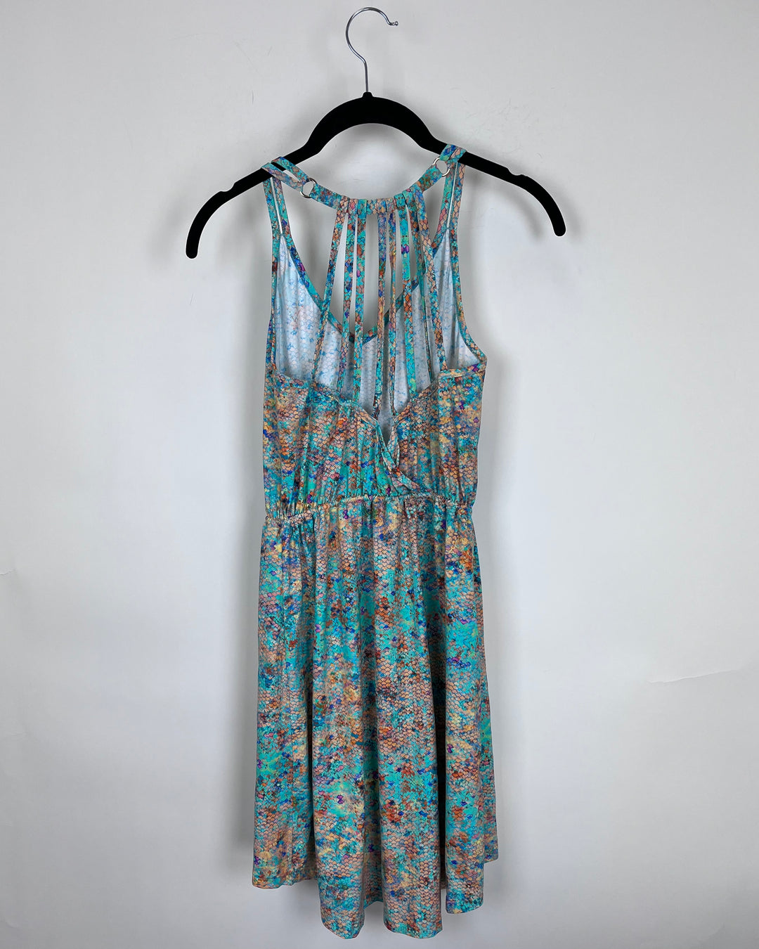 Bright Multi Color Snake Print Coverup - Size 2/4