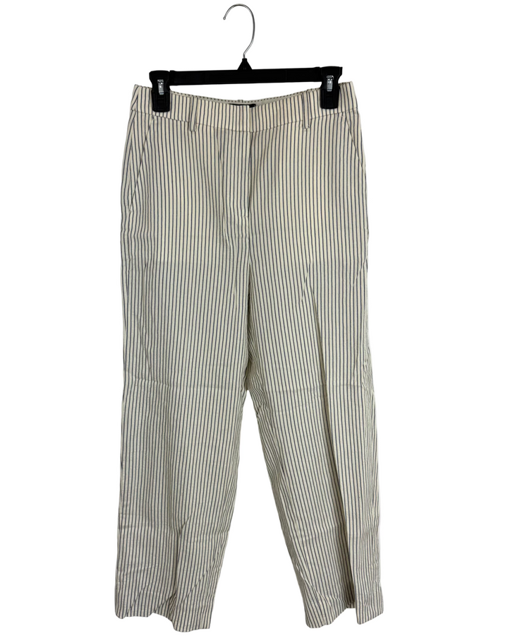 J.Crew Cream Striped Trousers - Size 2