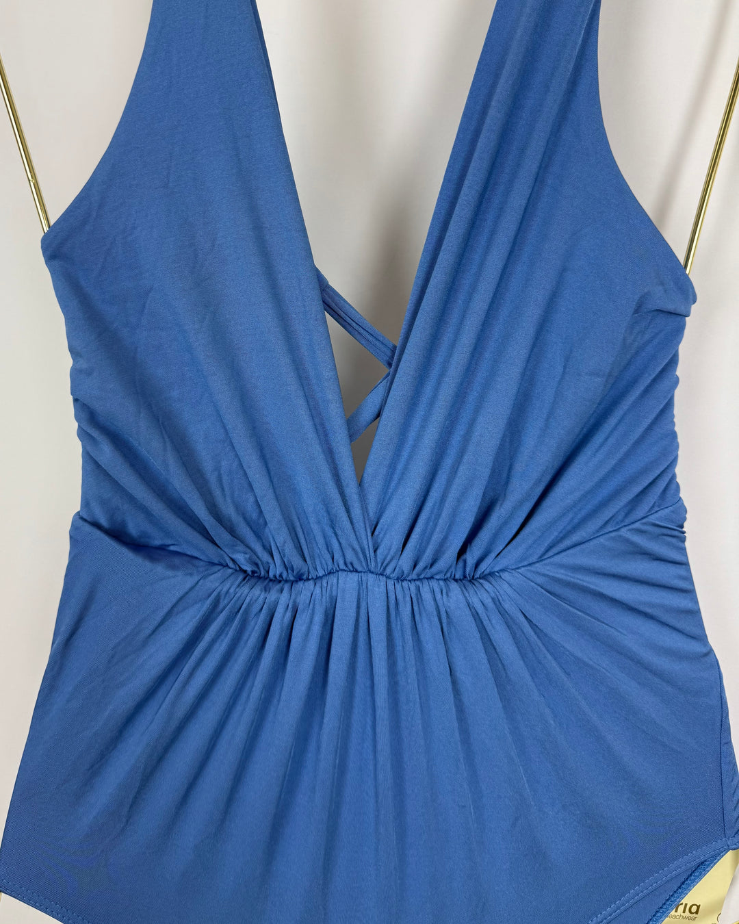 Periwinkle Blue Scrunch One Piece Swimsuit - Size 2/4
