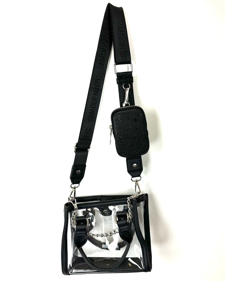 Black Transparent Crossbody Bag