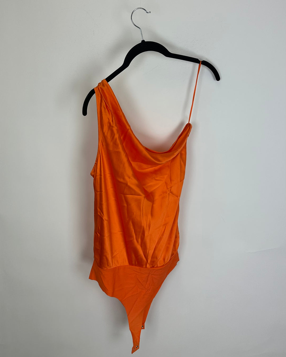 Orange Asymmetrical Off Shoulder Bodysuit - Size 2/4