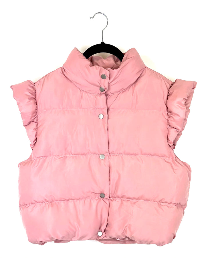 Light Pink Puffer Vest - Size 4/6