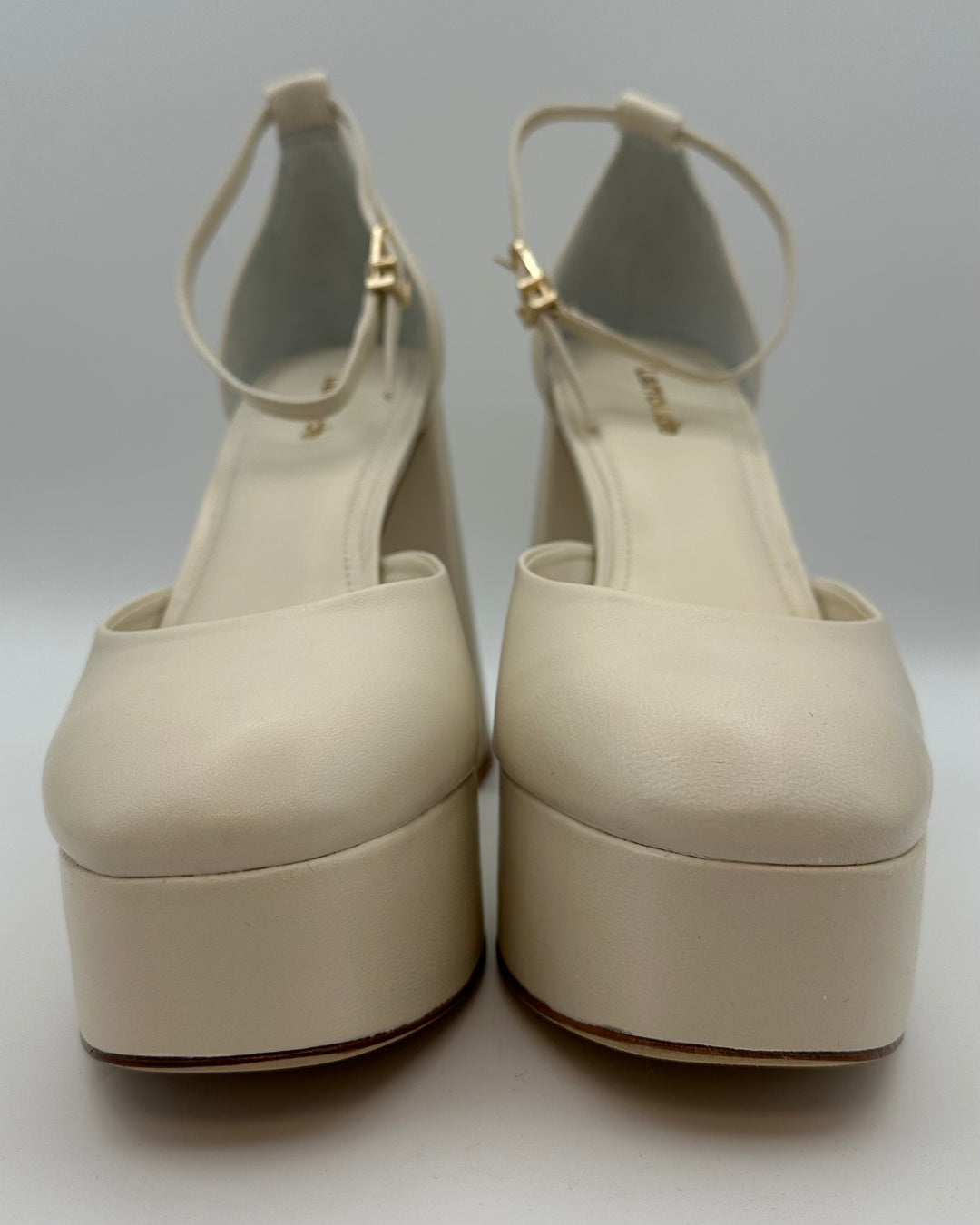 Cream Patent Leather Heels - Size 7.5, 8 and 8.5