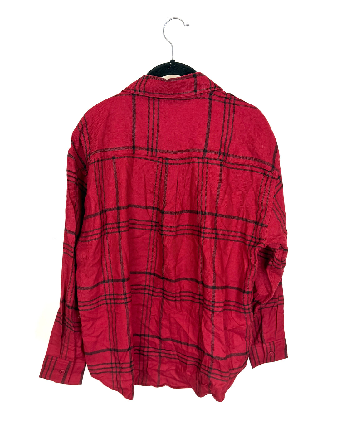 Red Long Sleeve Button Up- Size 0/2