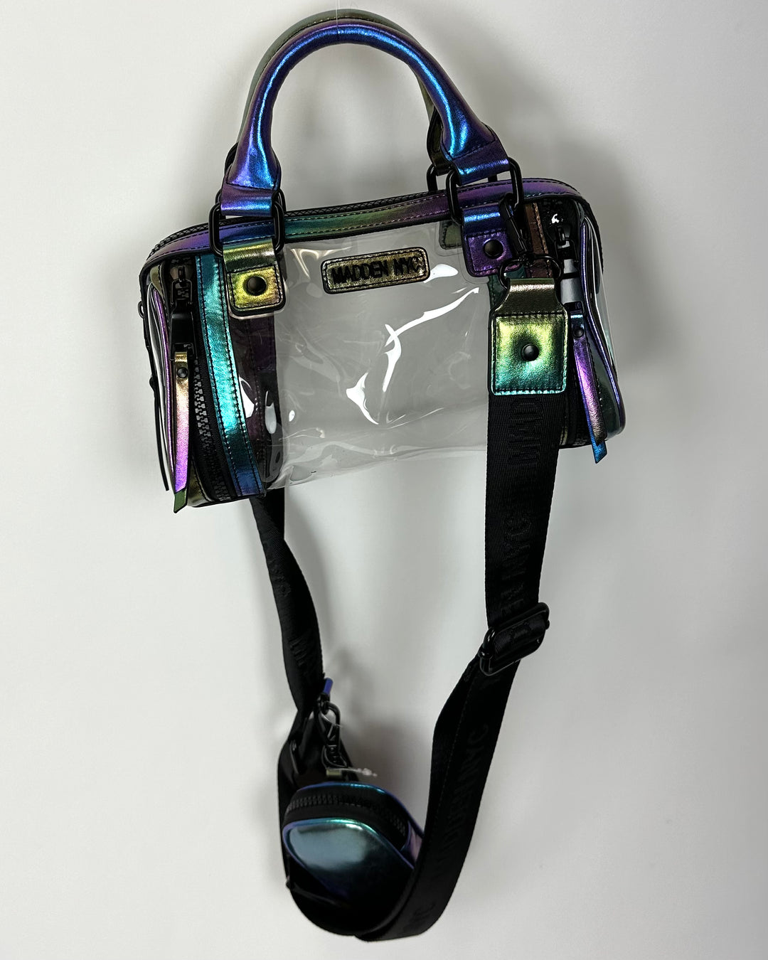 Multicolor Iridescent Transparent Shoulder Bag