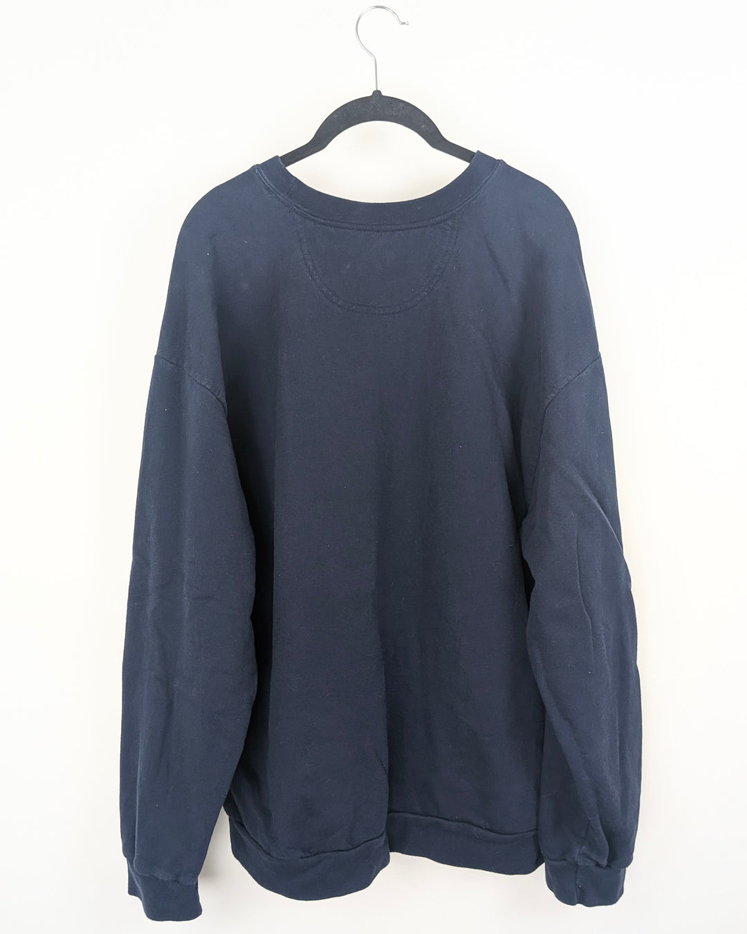 Navy Blue Mouse Print Crewneck - Extra Large