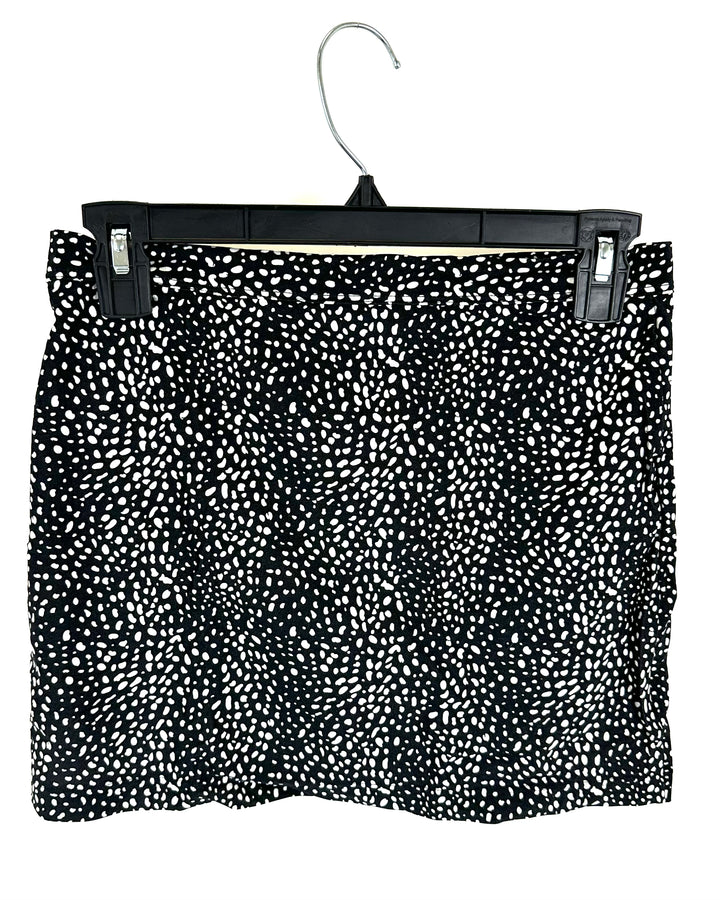 Black & White Cover Up Skirt -  XS, S, M, L, XL, XXL, XXXL