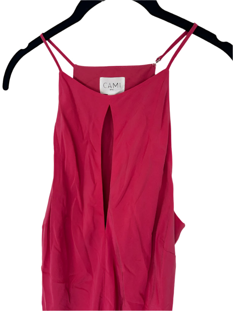Hot Pink Mock Neck Dress - Small