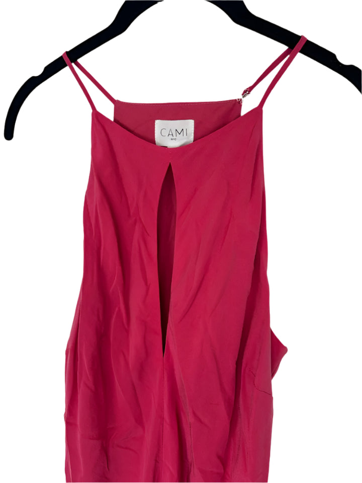 Hot Pink Mock Neck Dress - Small