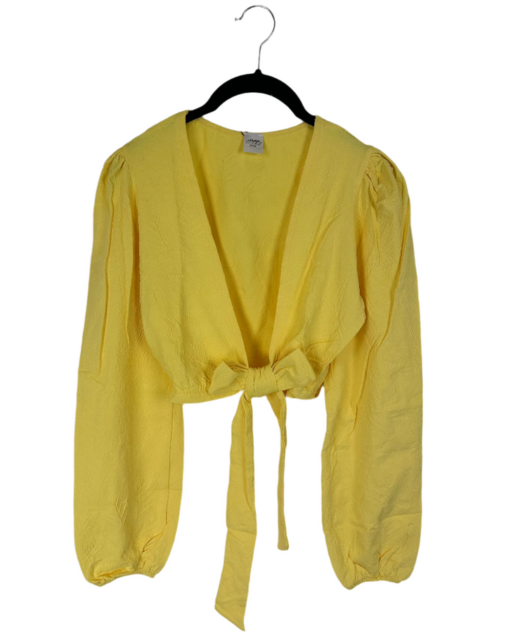 Yellow Embossed Coverup Top - XS/S, M/L, XL/XXL