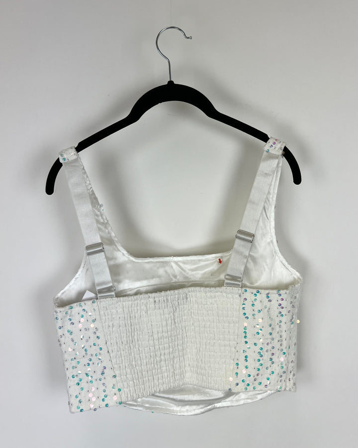 White Sparkle Top - Size 2/4