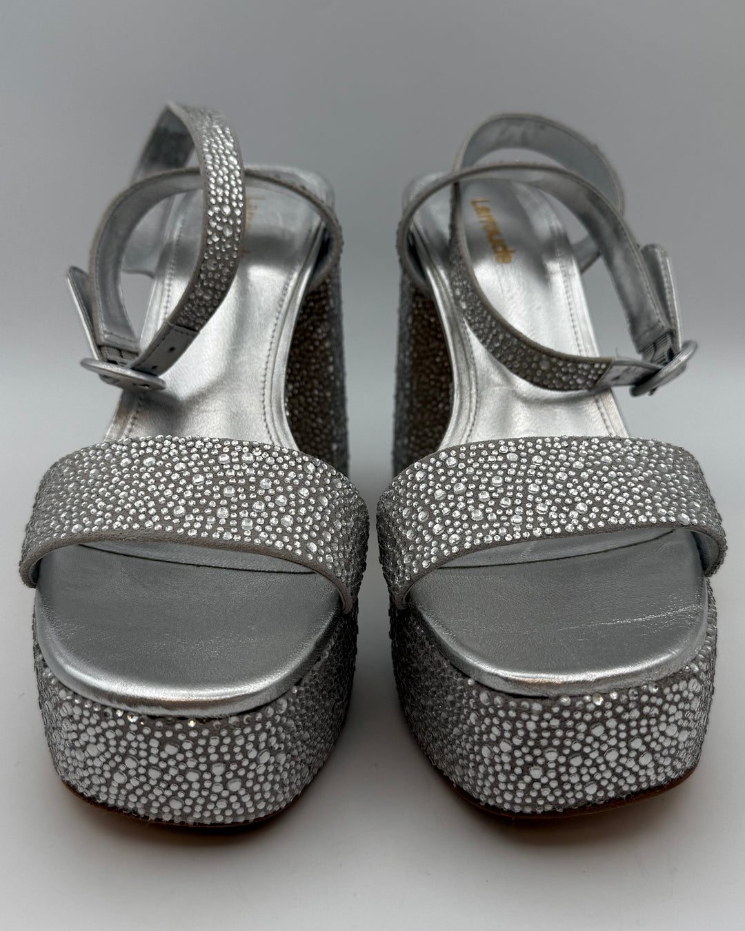 Silver Rhinestone Heels - Size 7, 8.5 and 10
