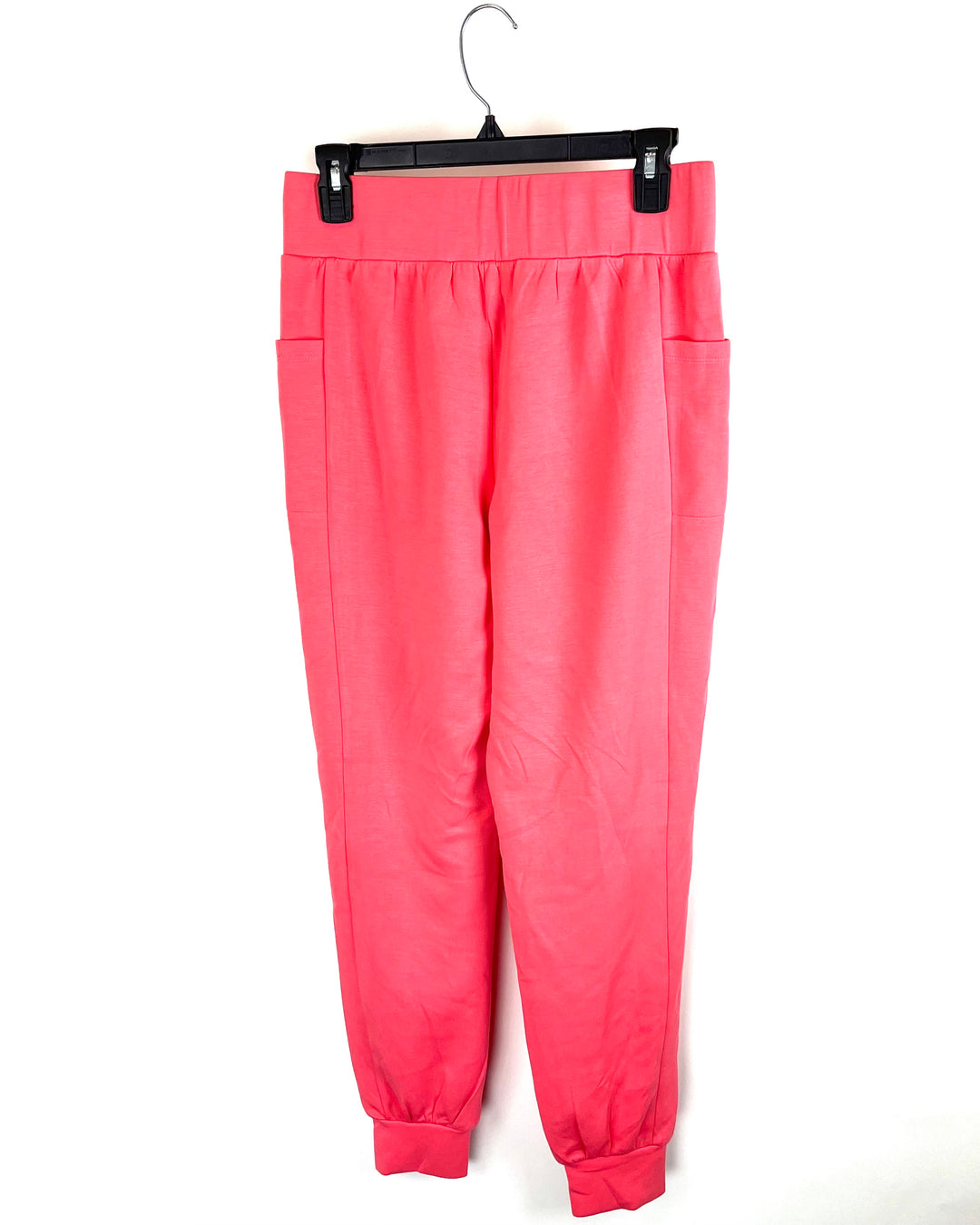 Bright Salmon Pink Joggers - Size 6/8