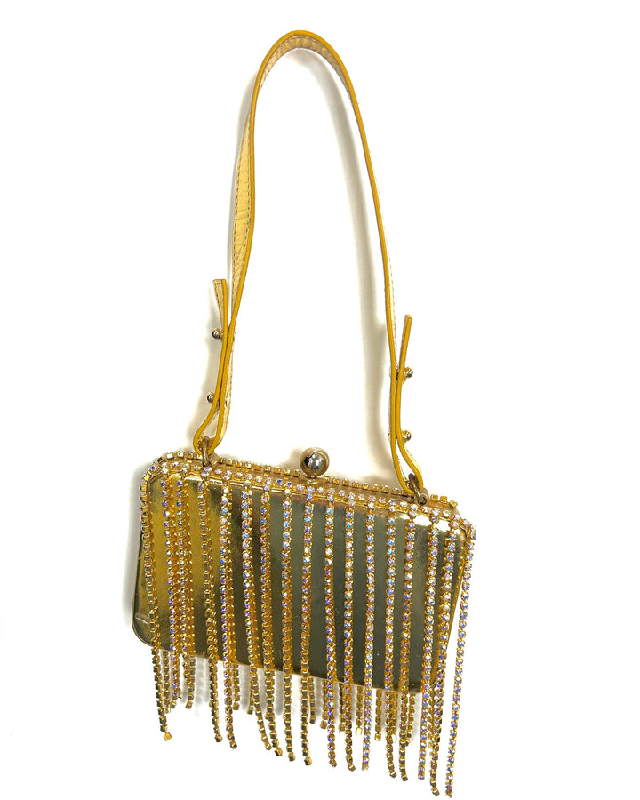Metallic Gold Flat Mini Bag