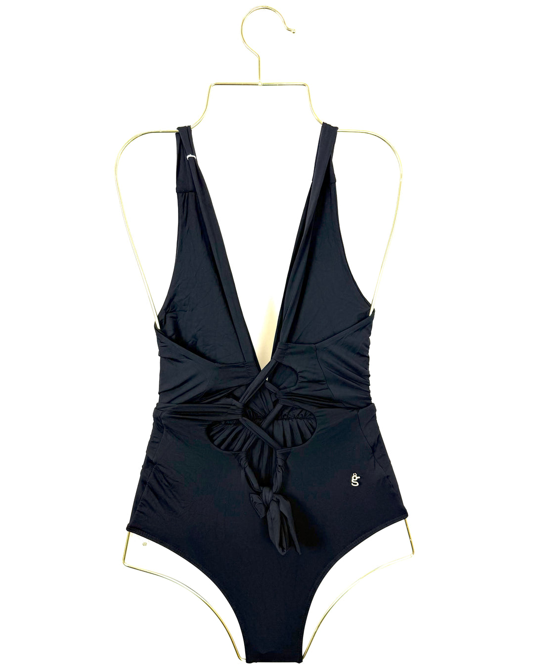 Black Cheeky Scrunch One Piece Swimsuit