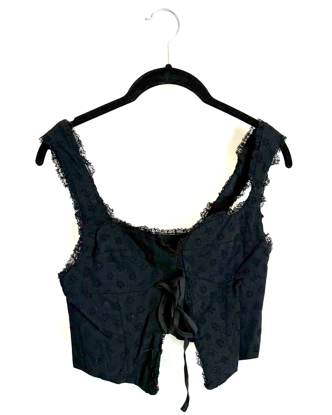 Black Open Front Corset - Size 2/4