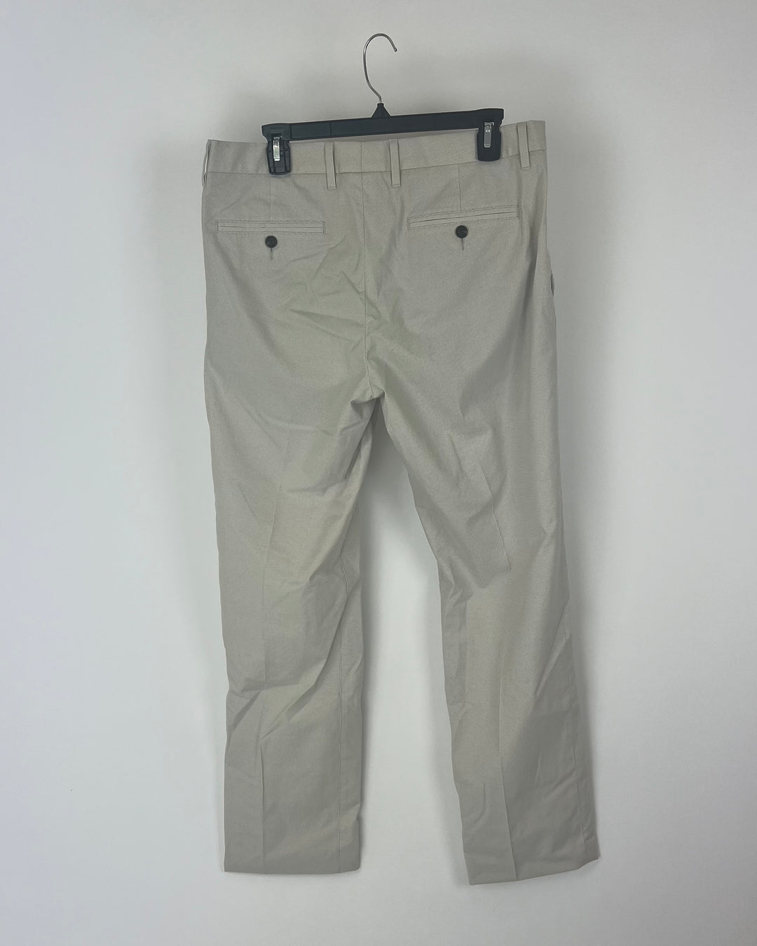 MENS Tan and Cream Small Houndstooth Pants - 32/32 Slim, 32/32 Tailored