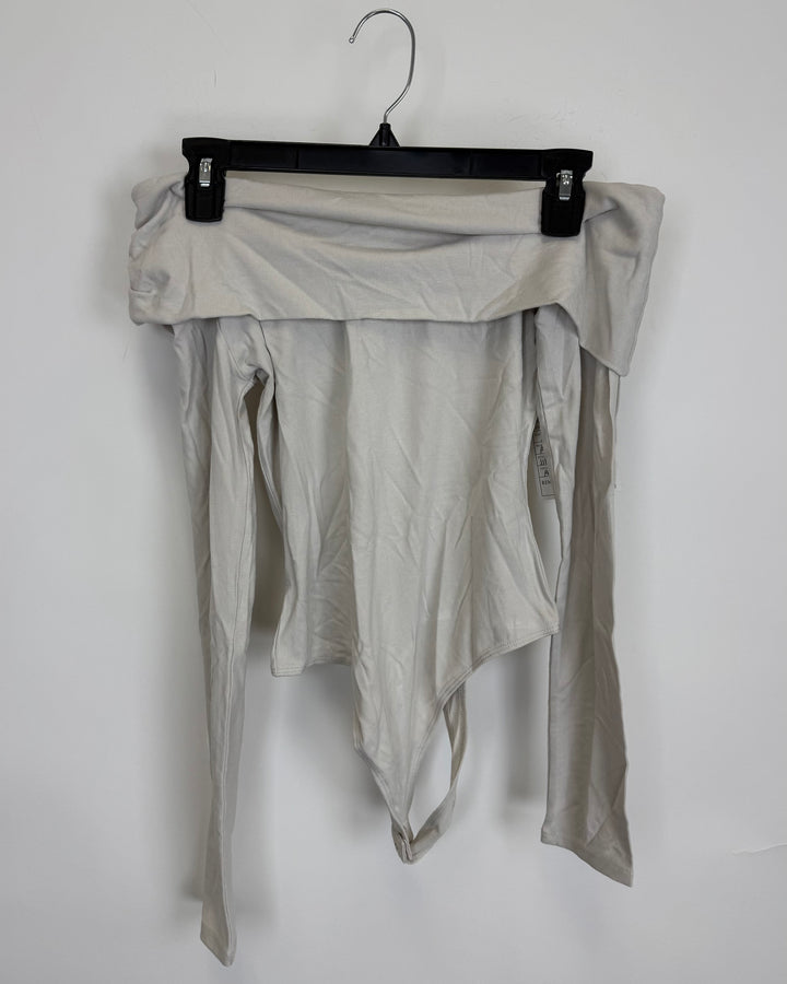 Sand Cowl Neck Bodysuit - Size 2/4