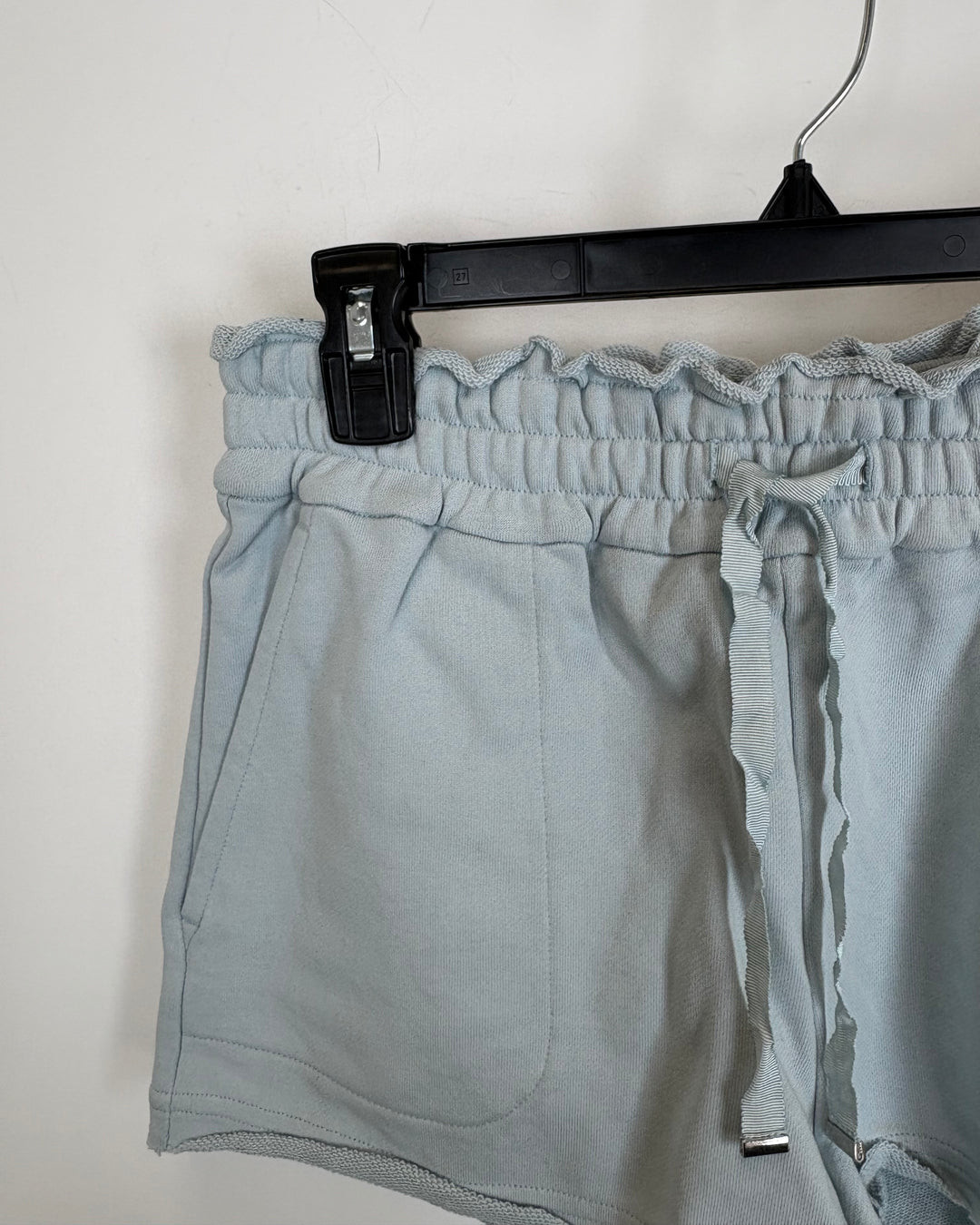 Sky Blue Drawstring Lounge Shorts - Size 4/6
