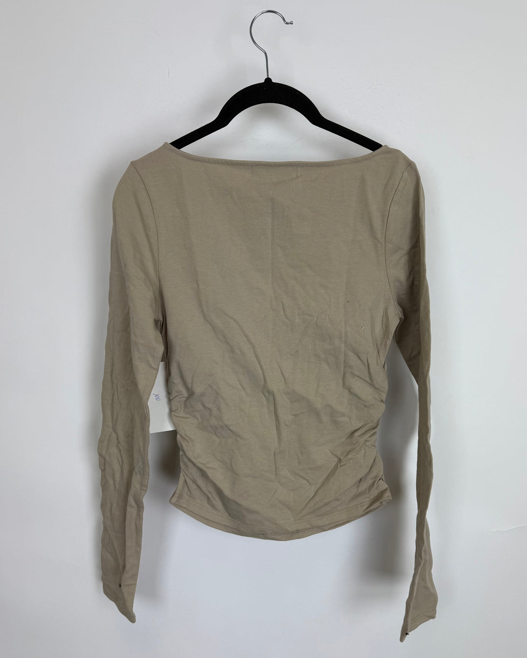Light Tan Boat Neck Top - Size 2/4