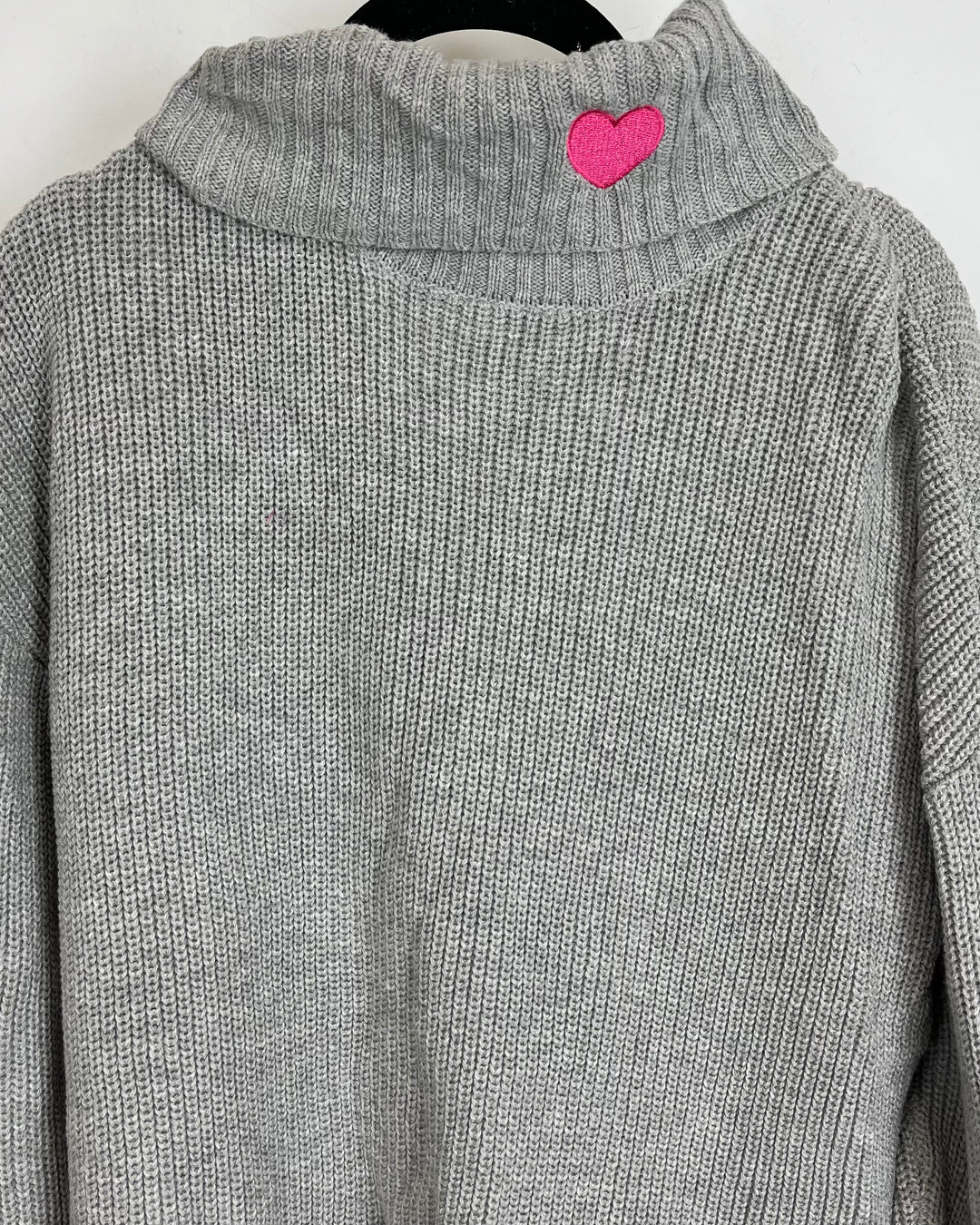 Gray Knit Turtleneck Sweater - Size 6/8
