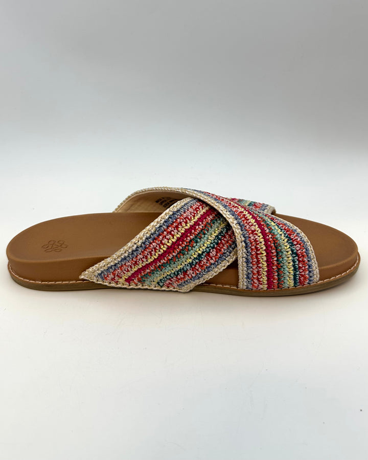 Colorful Criss Cross Sandals - Size 9