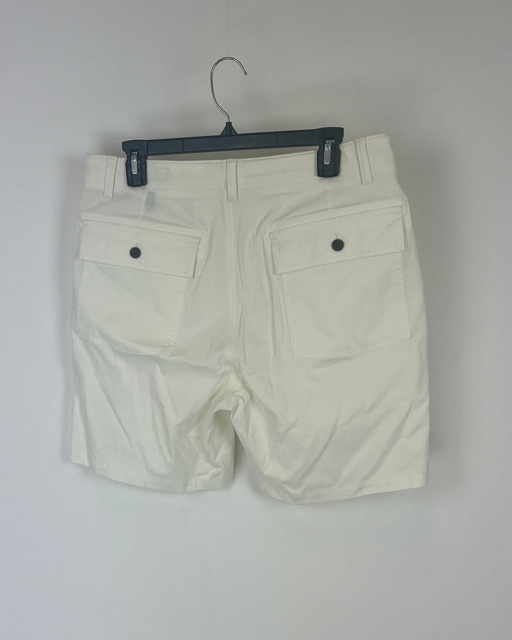 MENS Eggshell Shorts - Size 32 Slim Fit
