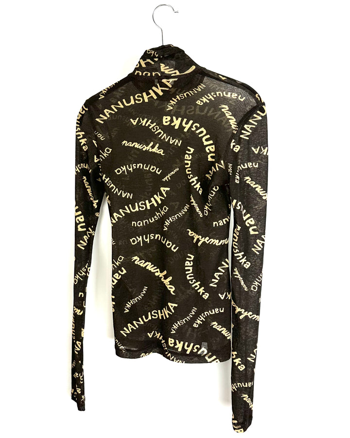 Nanushka Sheer Turtleneck - Size 4/6