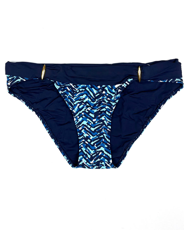 Shades of Blue Bikini Bottom - Size 2 - 14