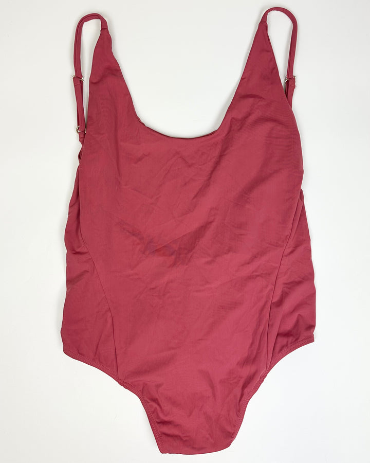 Raspberry Pink Cheeky One Piece Swimsuit - Size 2/4