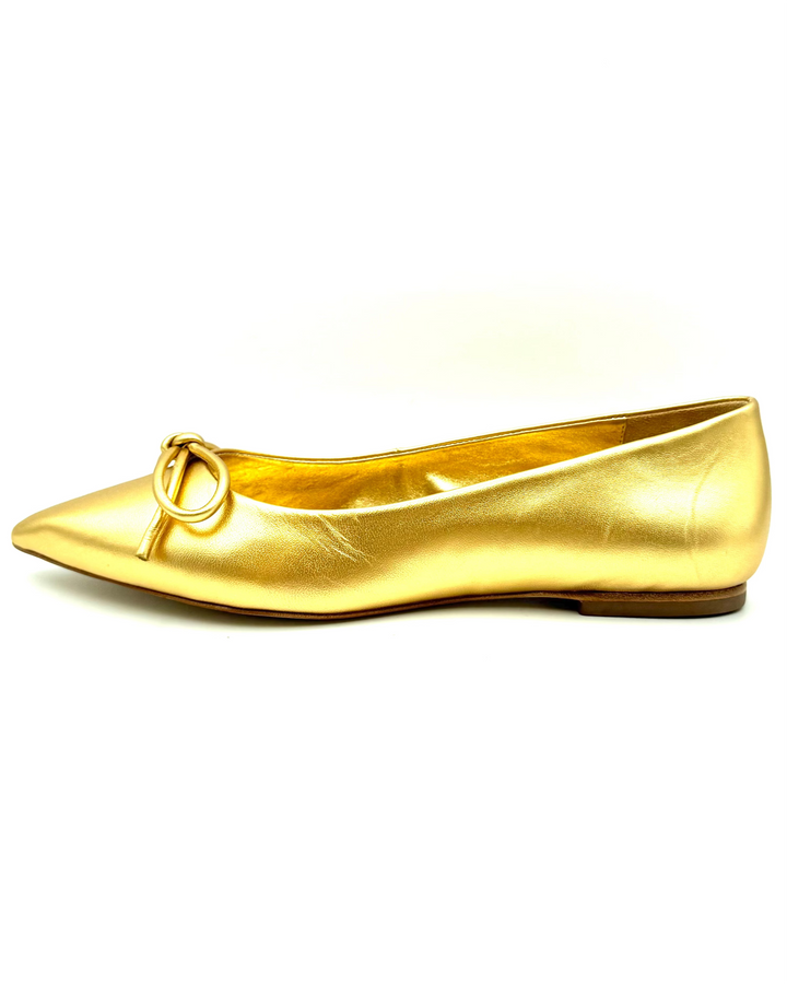 Gold Leather Ballet Flat - Size 7 and 9