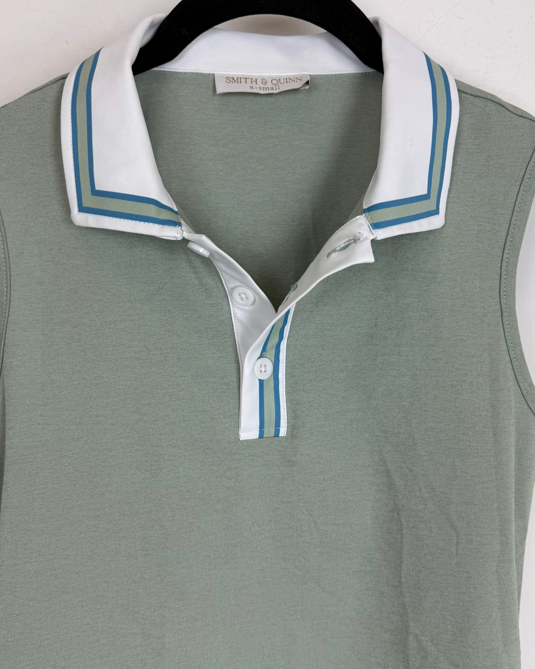 Light Green Collared Tank Top - Size 0/2