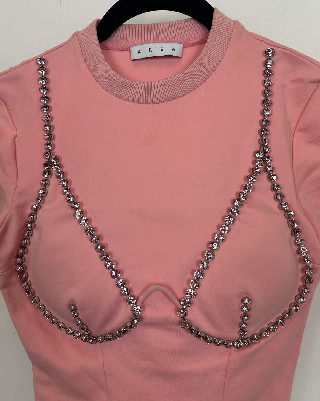 Pink Gem Stone Bustier T-Shirt - Size 2/4, 4/6 and and 6/8