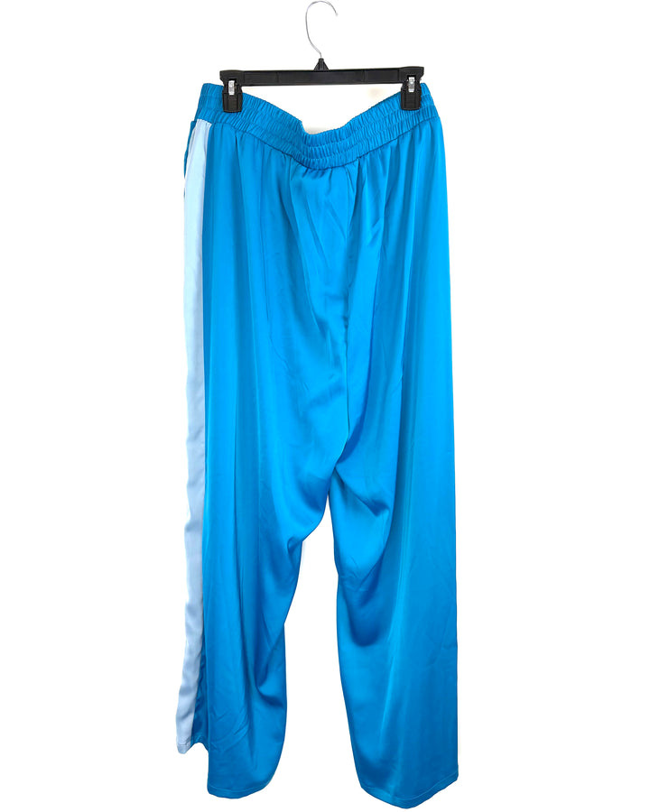 Bright Blue With Light Blue Stripe Pants- 2X
