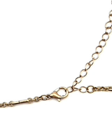 Gold and Taupe Gemstone Necklace