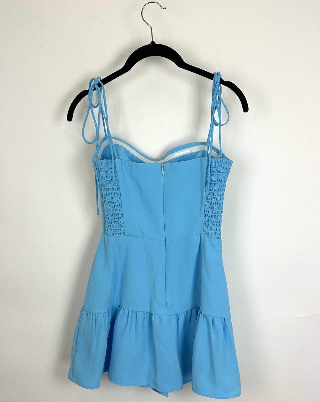 Amanda Uprichard Sky Blue Ruffle Dress - Extra Small