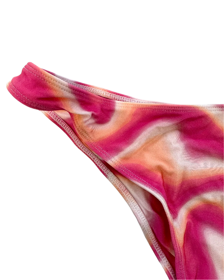 Pink Mid Rise Bikini Bottom - Extra Large and Extra Extra Large