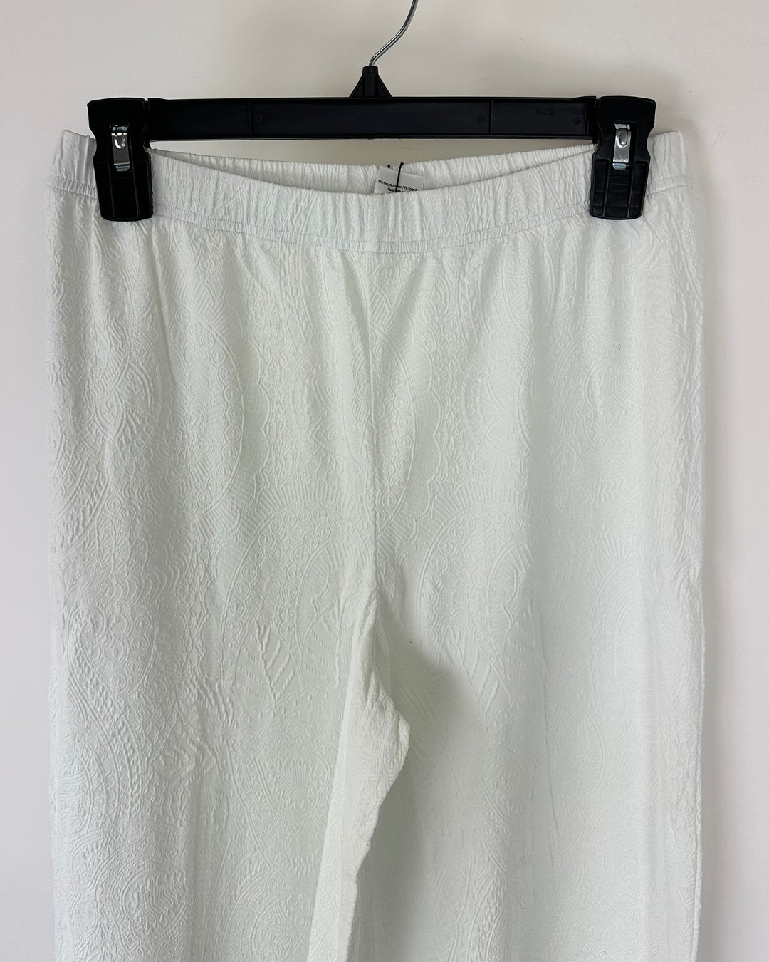 White Embossed Coverup Pants - XS/S, M/L, XL/XXL