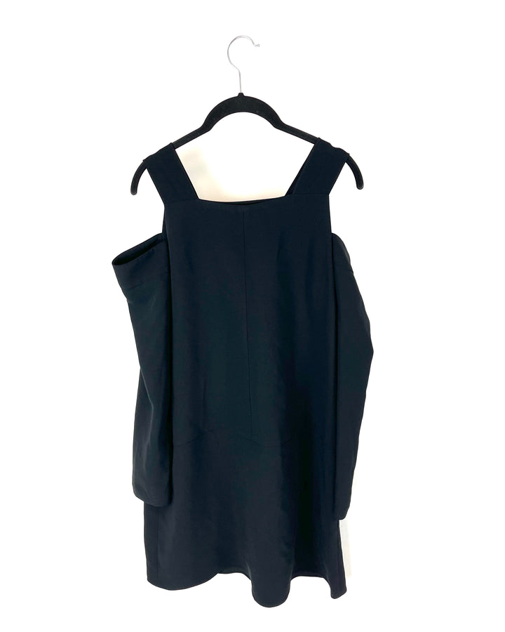 Black Cold Shoulder Dress - Size 4-6