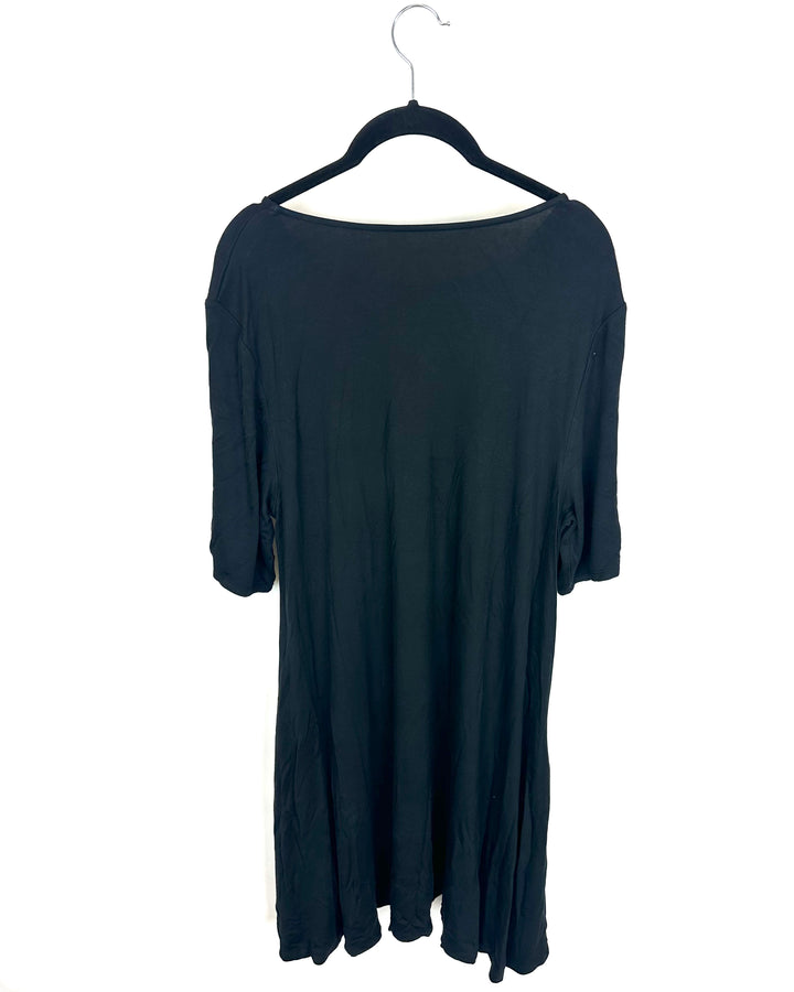 Black Shirt Dress - Size 10/12