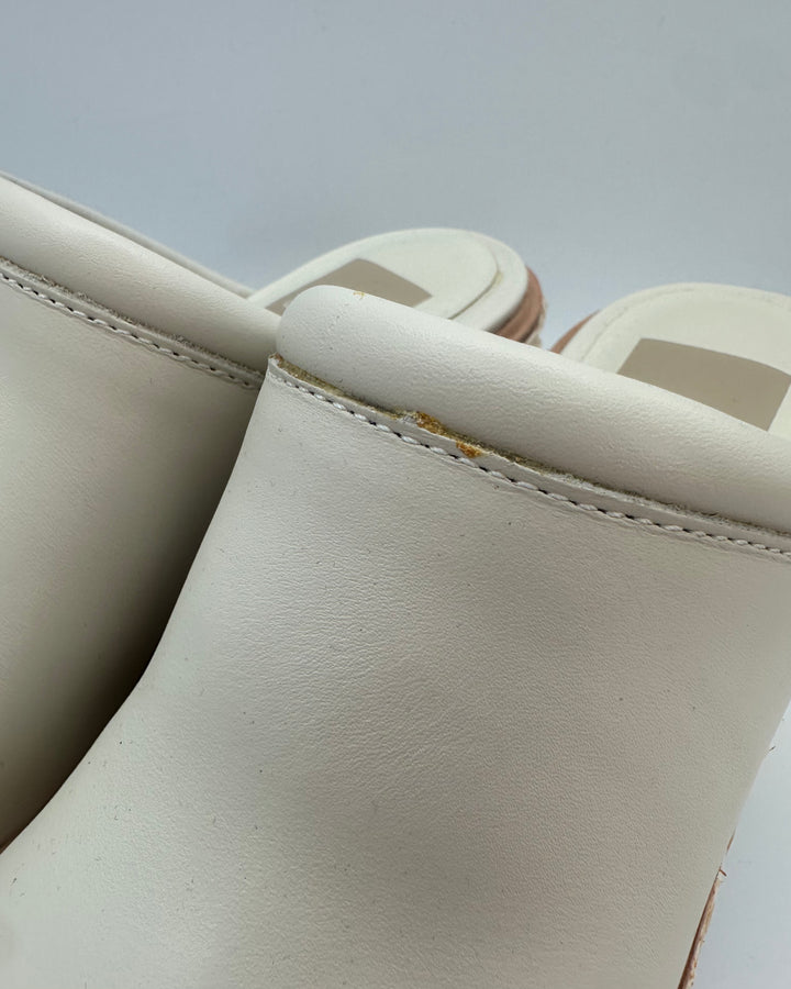 Ivory Clogs - Size 6.5