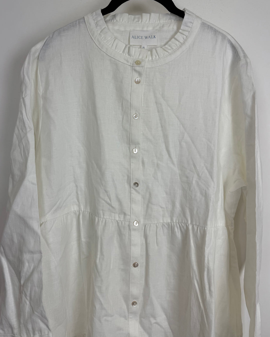 White Linen Maxi Dress - Size 0/2 and 4/6, 8/10 and 16