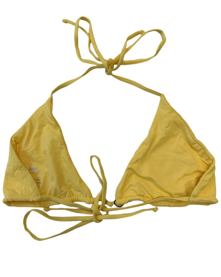 Yellow Embossed Triangle Bikini Top - Extra Large and Extra Extra Large