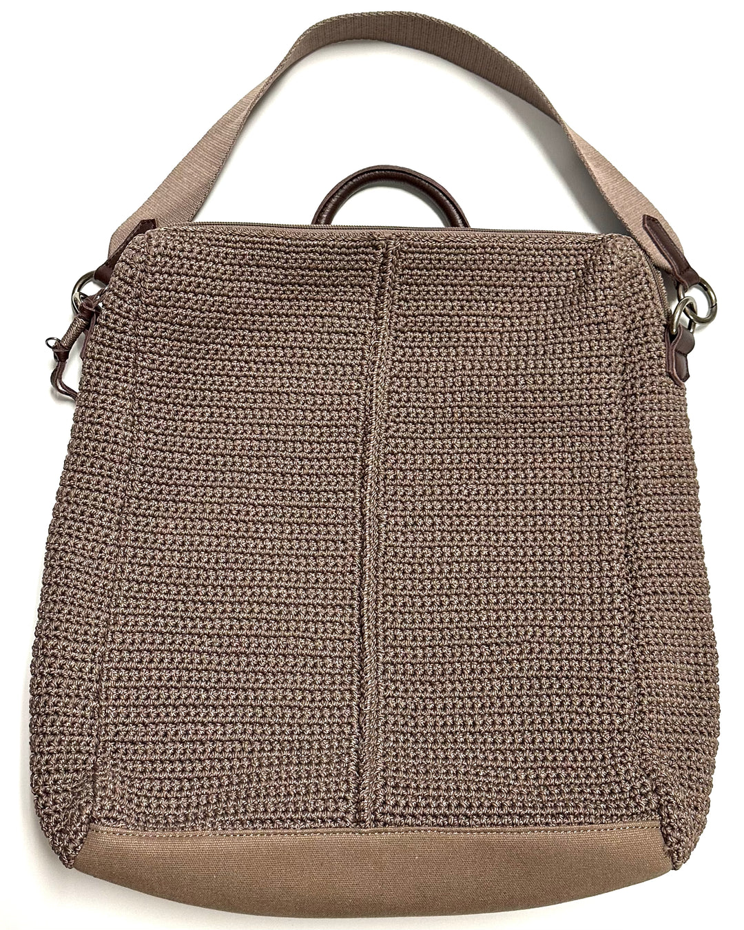 Taupe Crochet Backpack