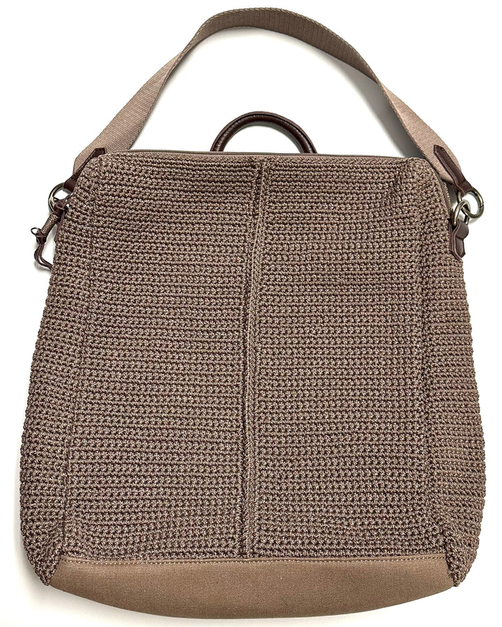 Taupe Crochet Backpack