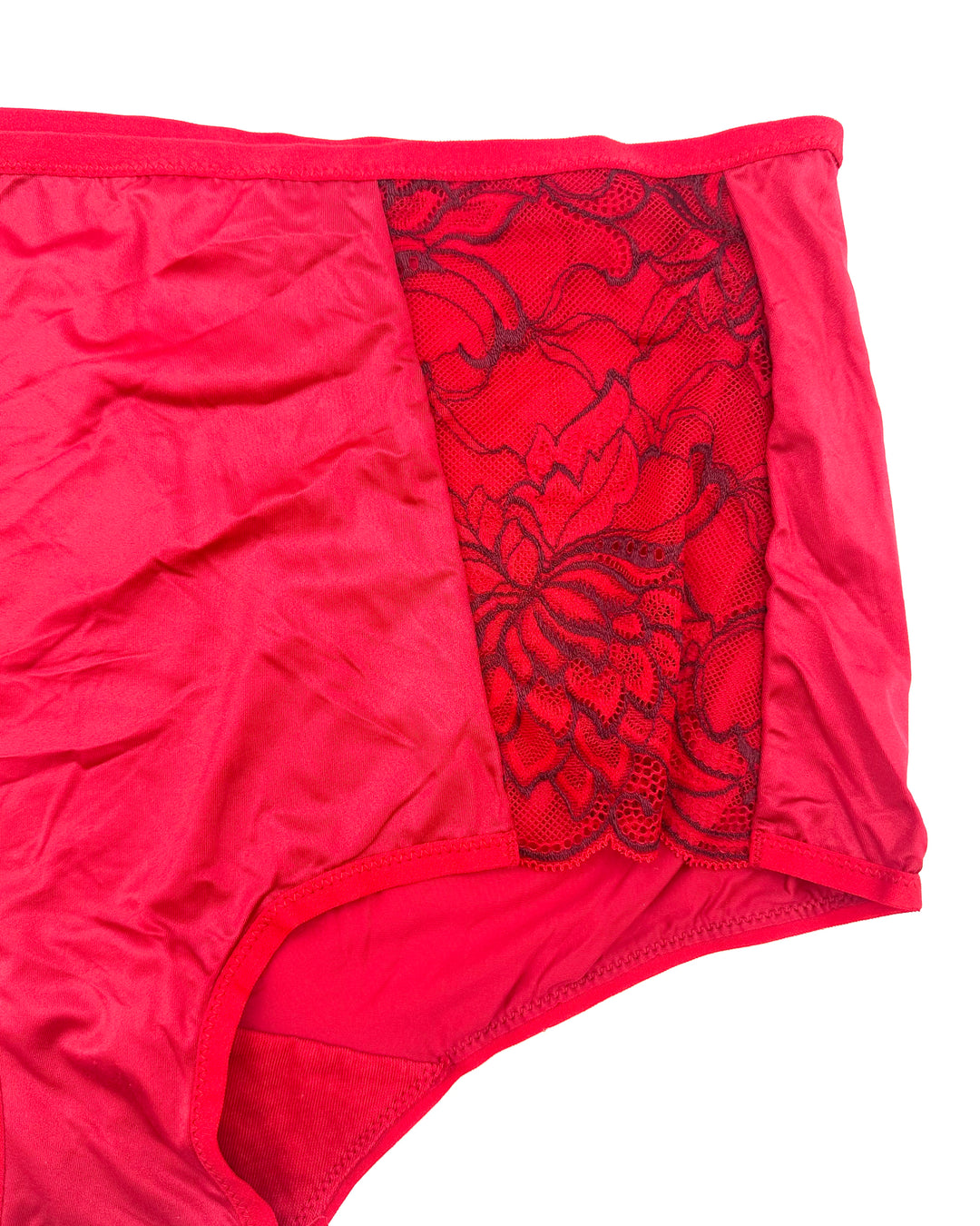 Red High Waist Boy Short Underwear - Medium