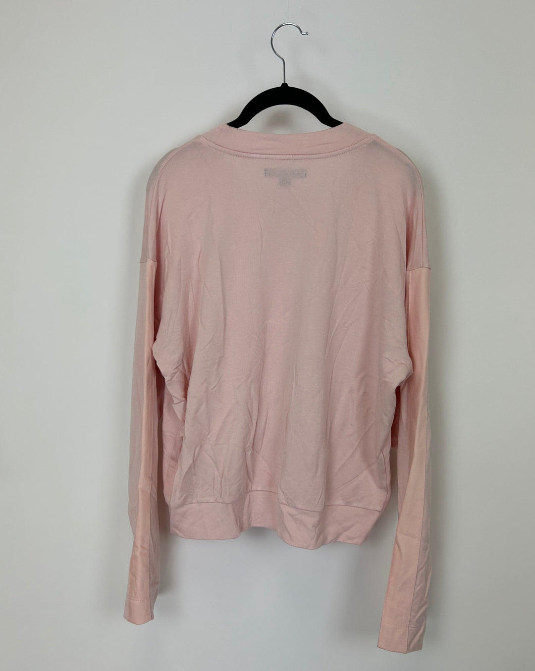 Baby Pink Long Sleeve Top - Small