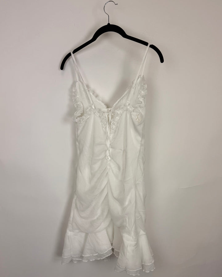 White Ruffle Dress - Size 2/4