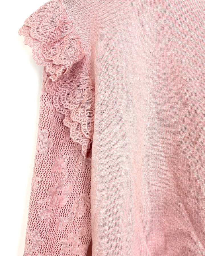 Pink Knit Sweater - Size 6/8