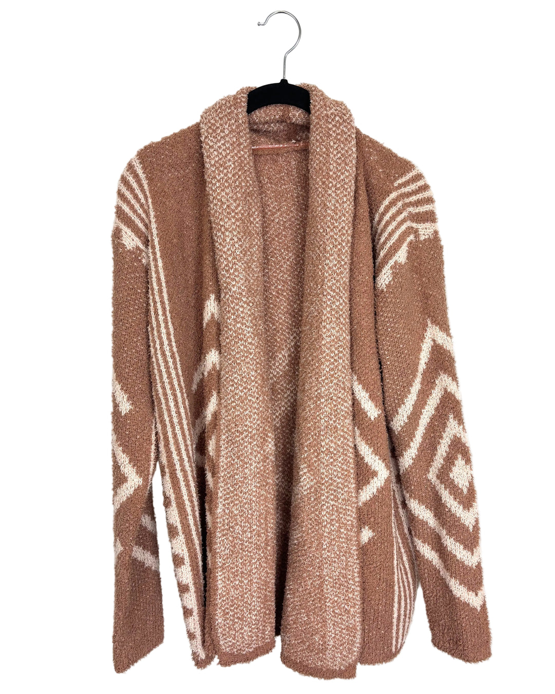 Light Brown Patterned Cardigan - Size 2/4